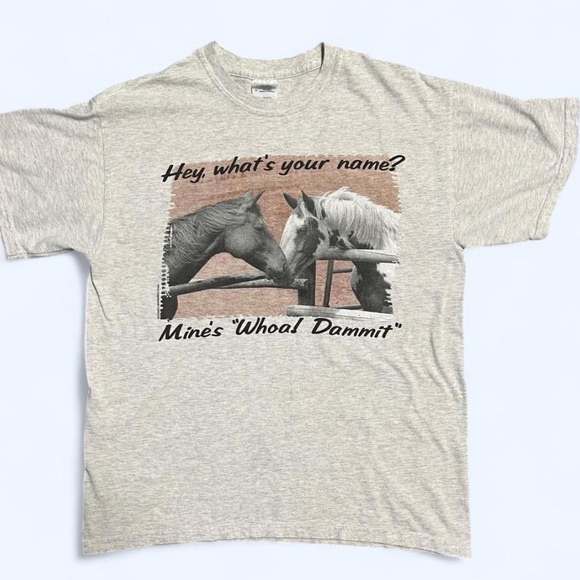 Heather Gray x Horse x Tee - Picture 1 of 7